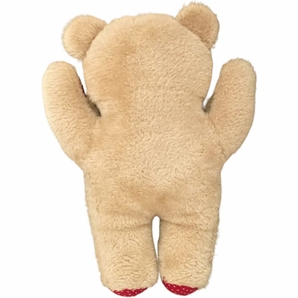 Vintage Sir Koff A Lot Bear Plush Muffin Enterprises Stuffed Animal Tan 15 Inch - Picture 6 of 9